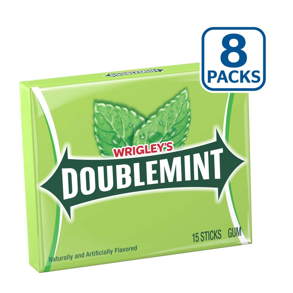 Wrigley's Doublemint Chewing Gum Value Pack, 8 Pk; image 5 of 6