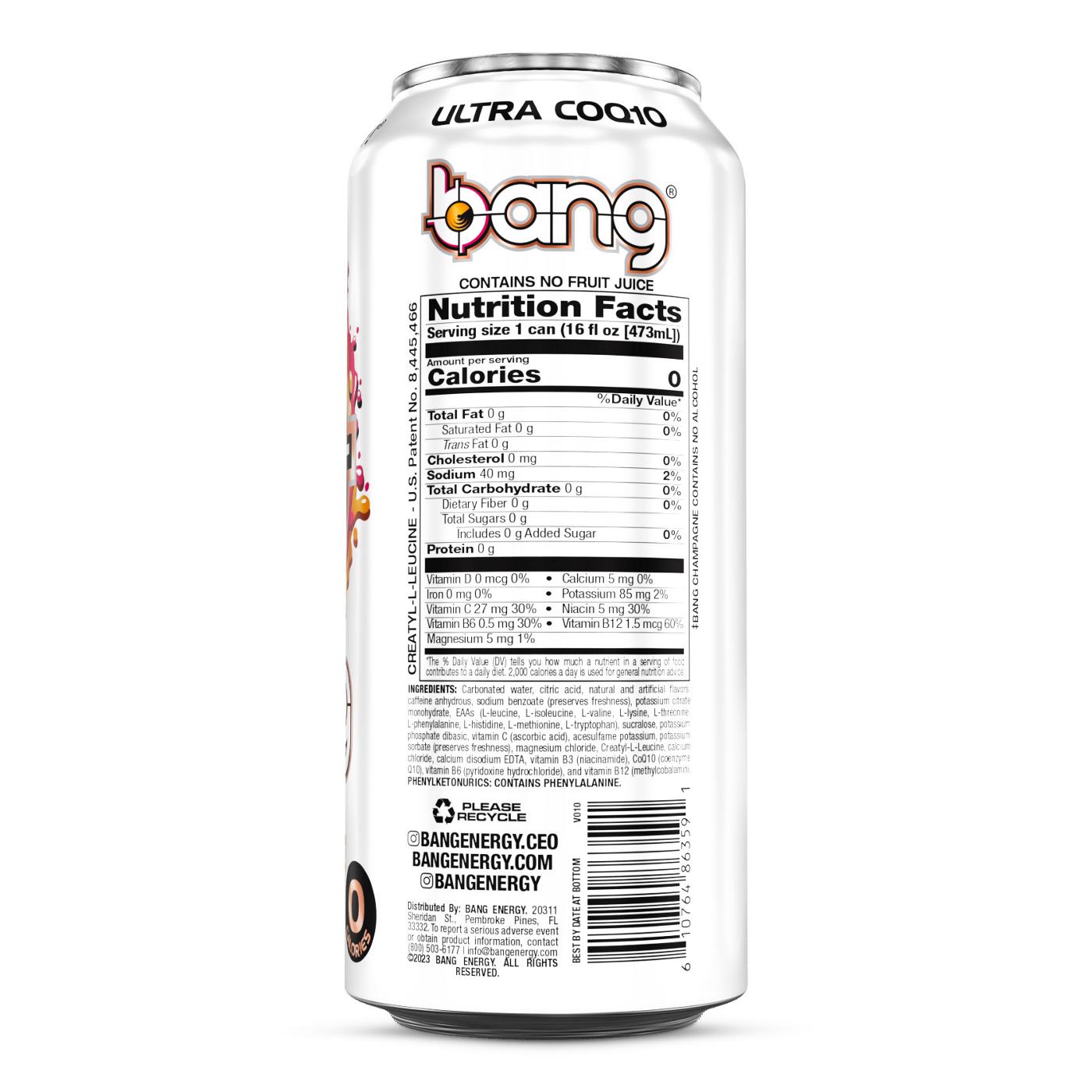 Bang Energy Drink Champagne Shop Sports & energy drinks at HEB