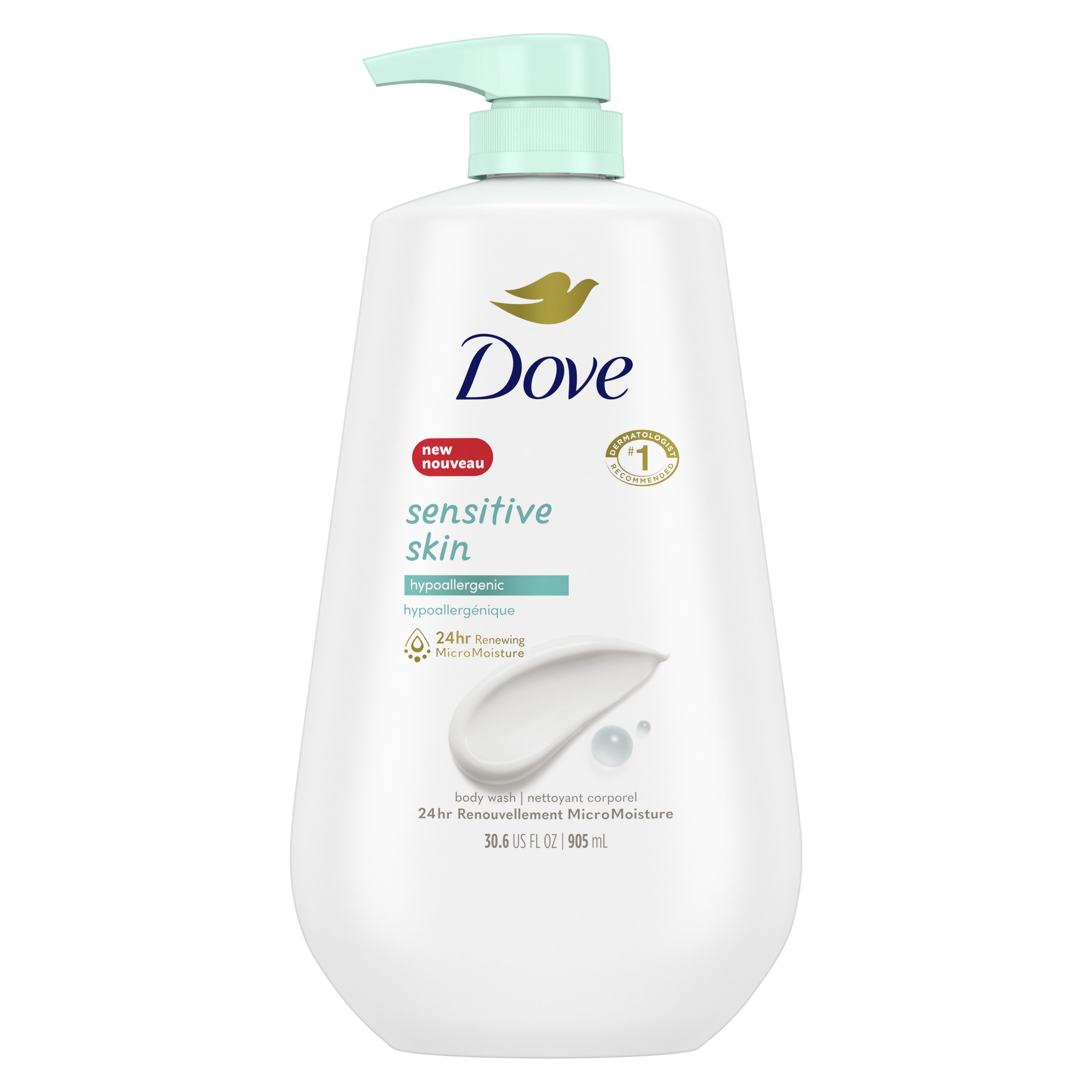 Dove, Sensitive Skin Body Wash, 22 Fl Oz (650 Ml) | eduaspirant.com