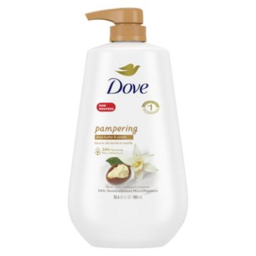 Dove Pampering Body Wash with Pump - Shea Butter & Vanilla , 30.6 oz