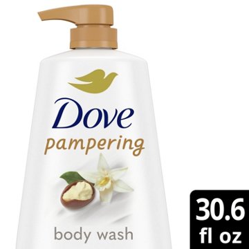 Dove Pampering Body Wash with Pump - Shea Butter & Vanilla , 30.6 oz