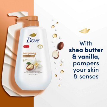 Dove Pampering Body Wash with Pump - Shea Butter & Vanilla , 30.6 oz