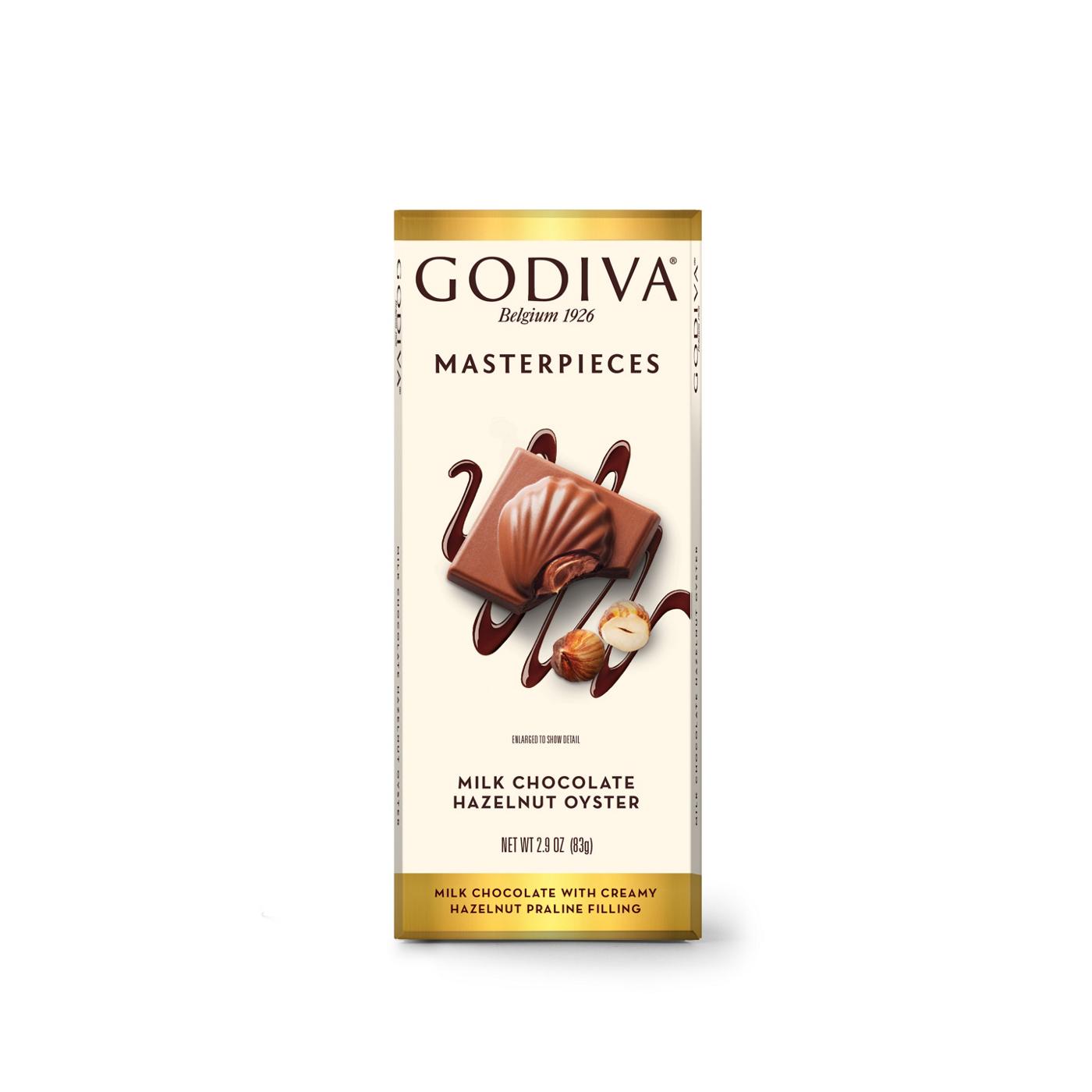 Godiva Chocolatier Masterpieces Milk Chocolate Hazelnut Oyster Bar; image 1 of 2