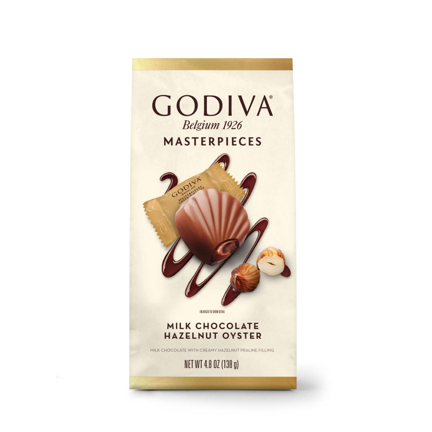 Godiva Chocolatier Masterpieces Milk Chocolate Hazelnut Oyster Bag; image 1 of 2