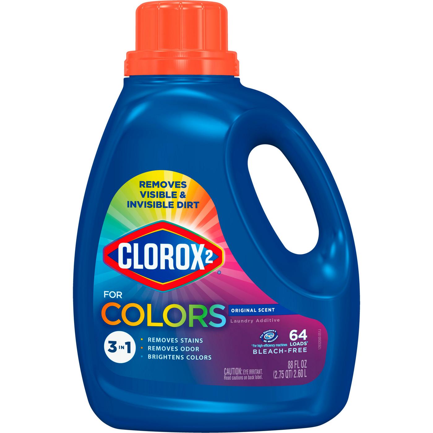 Clorox 2 2 for Colors 3-in-1 HE Laundry Additive, 64 Loads - Original; image 1 of 10