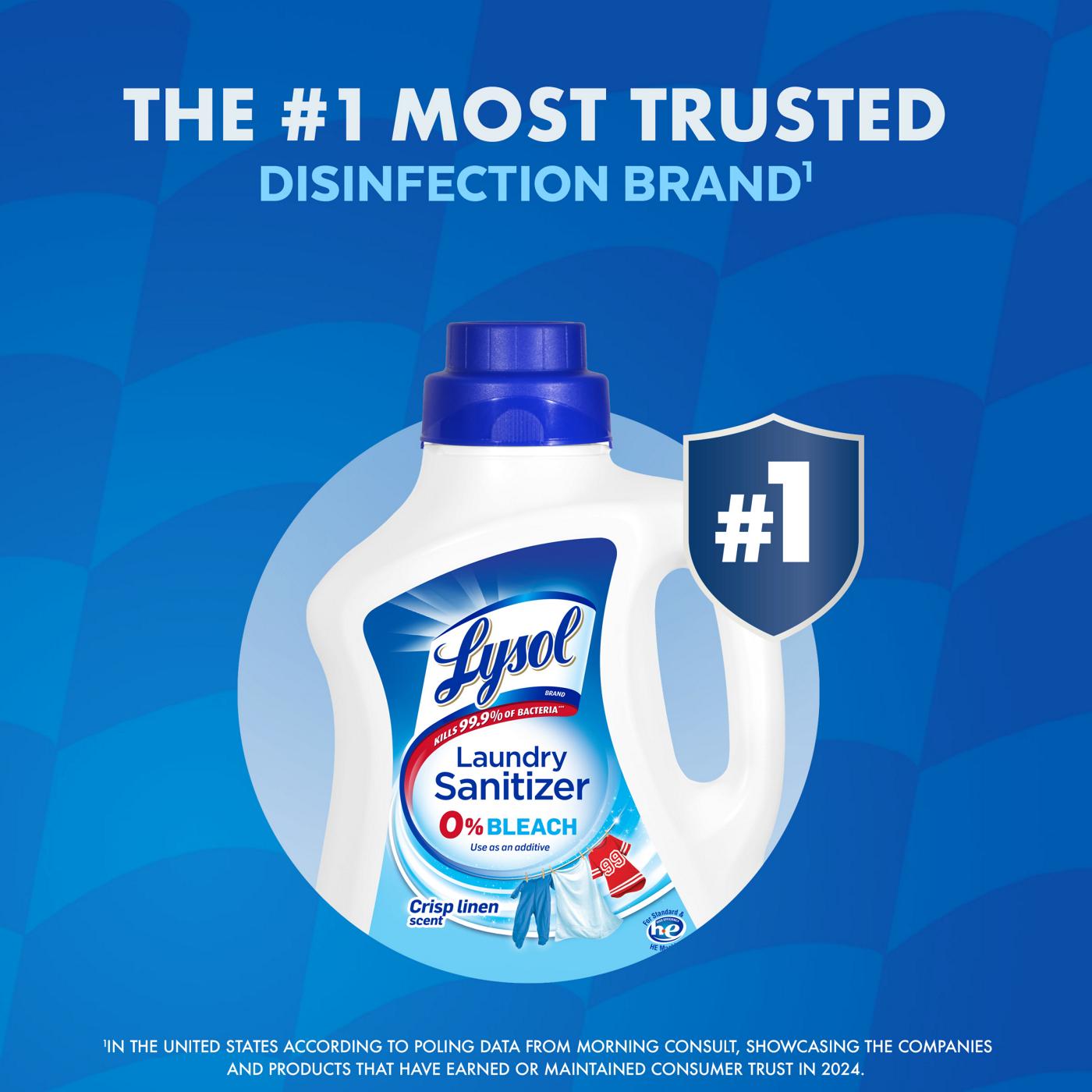 Lysol Laundry Sanitizer - Crisp Linen; image 2 of 10
