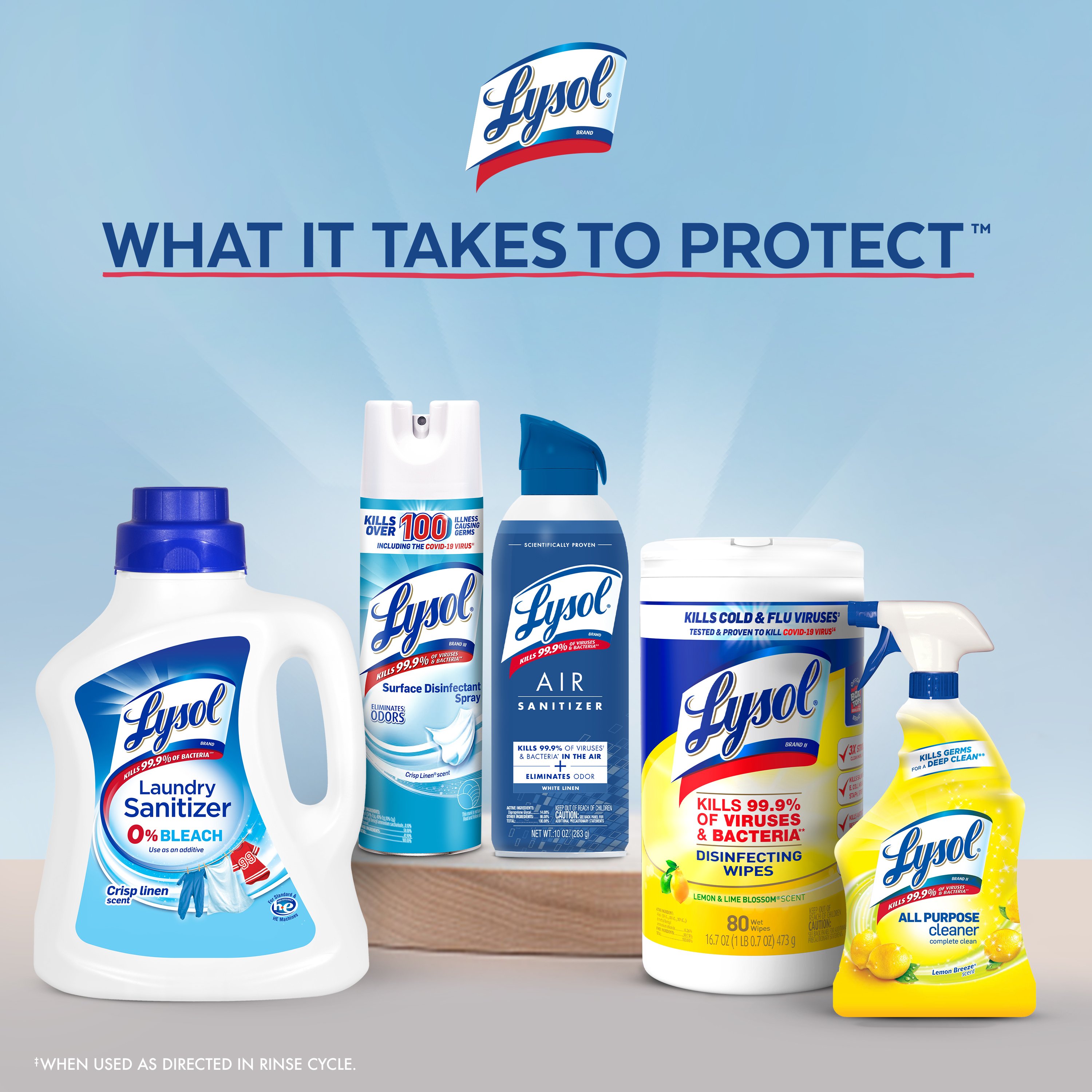 Lysol Laundry Sanitizer - Crisp Linen - Shop Fresheners at H-E-B