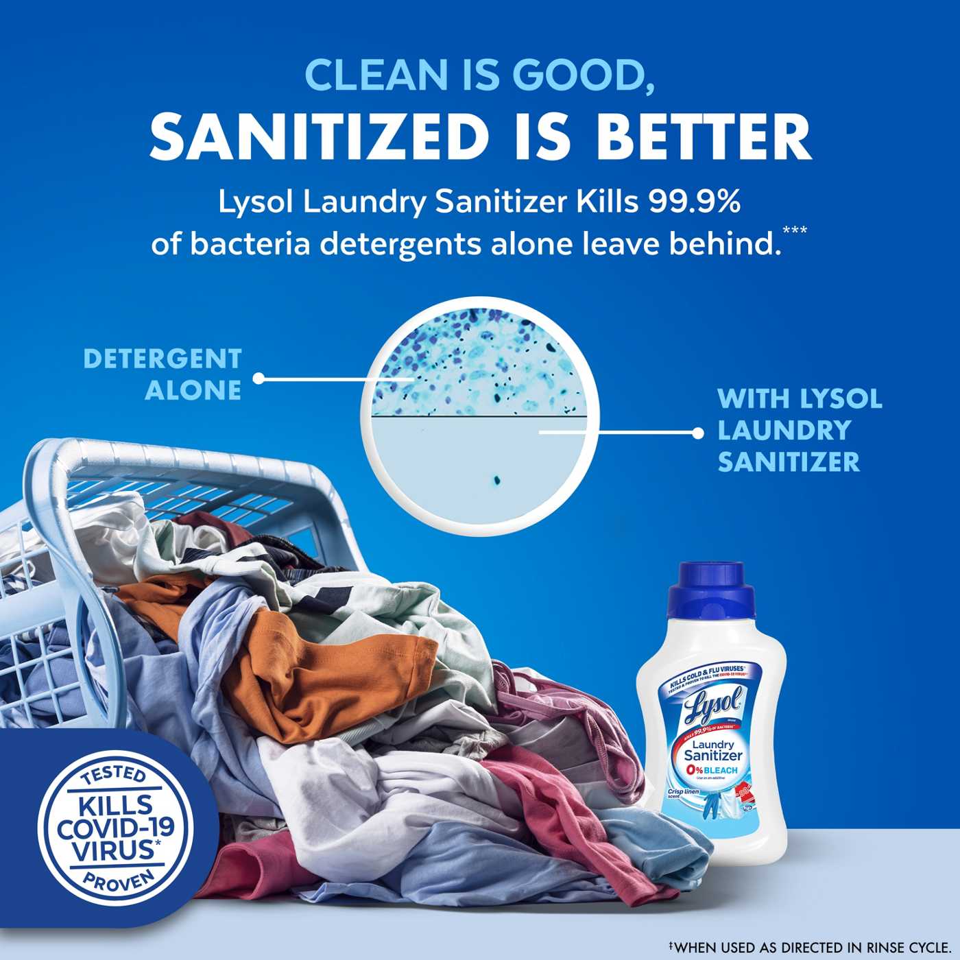 Lysol Laundry Sanitizer - Crisp Linen; image 5 of 10
