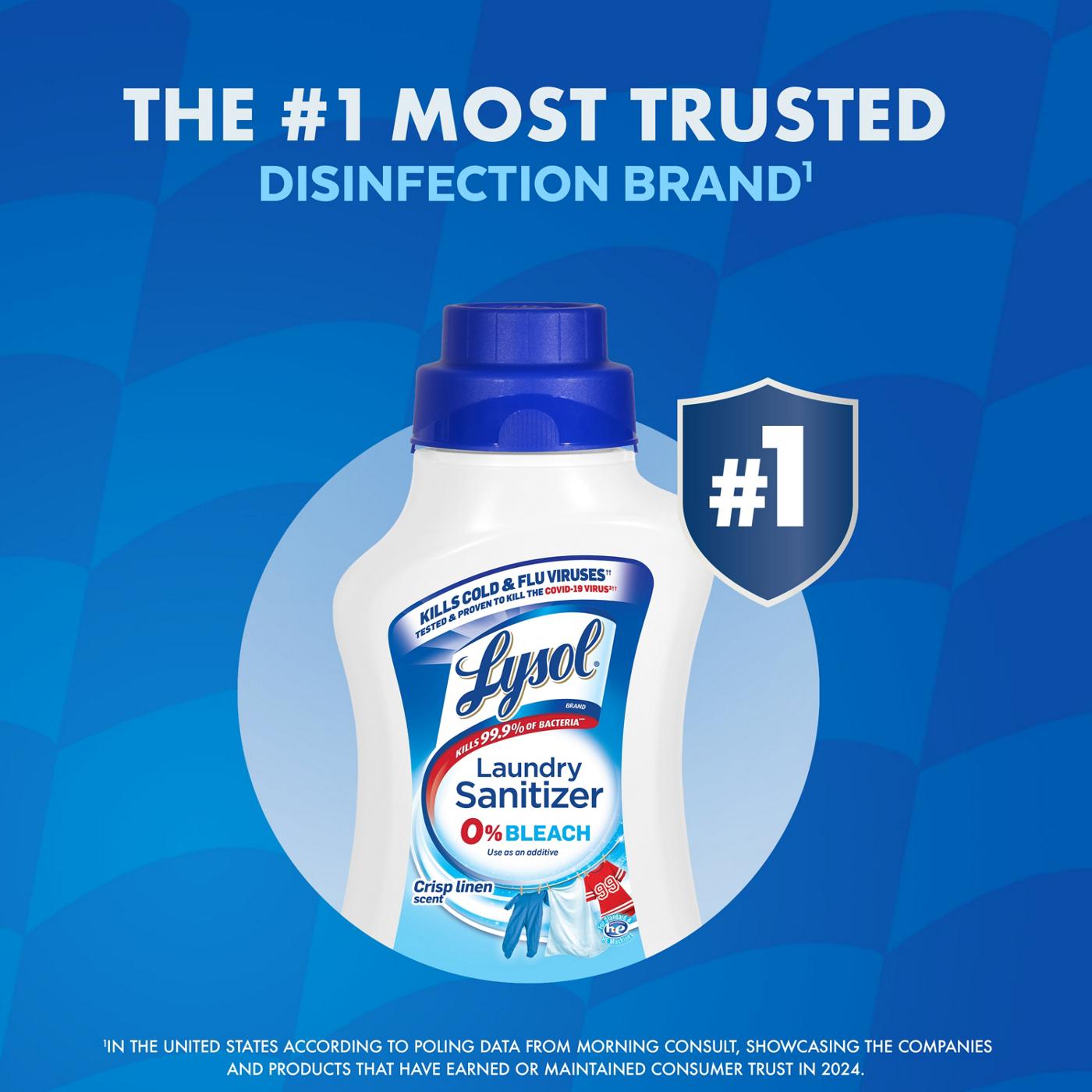 Lysol Laundry Sanitizer - Crisp Linen; image 7 of 10
