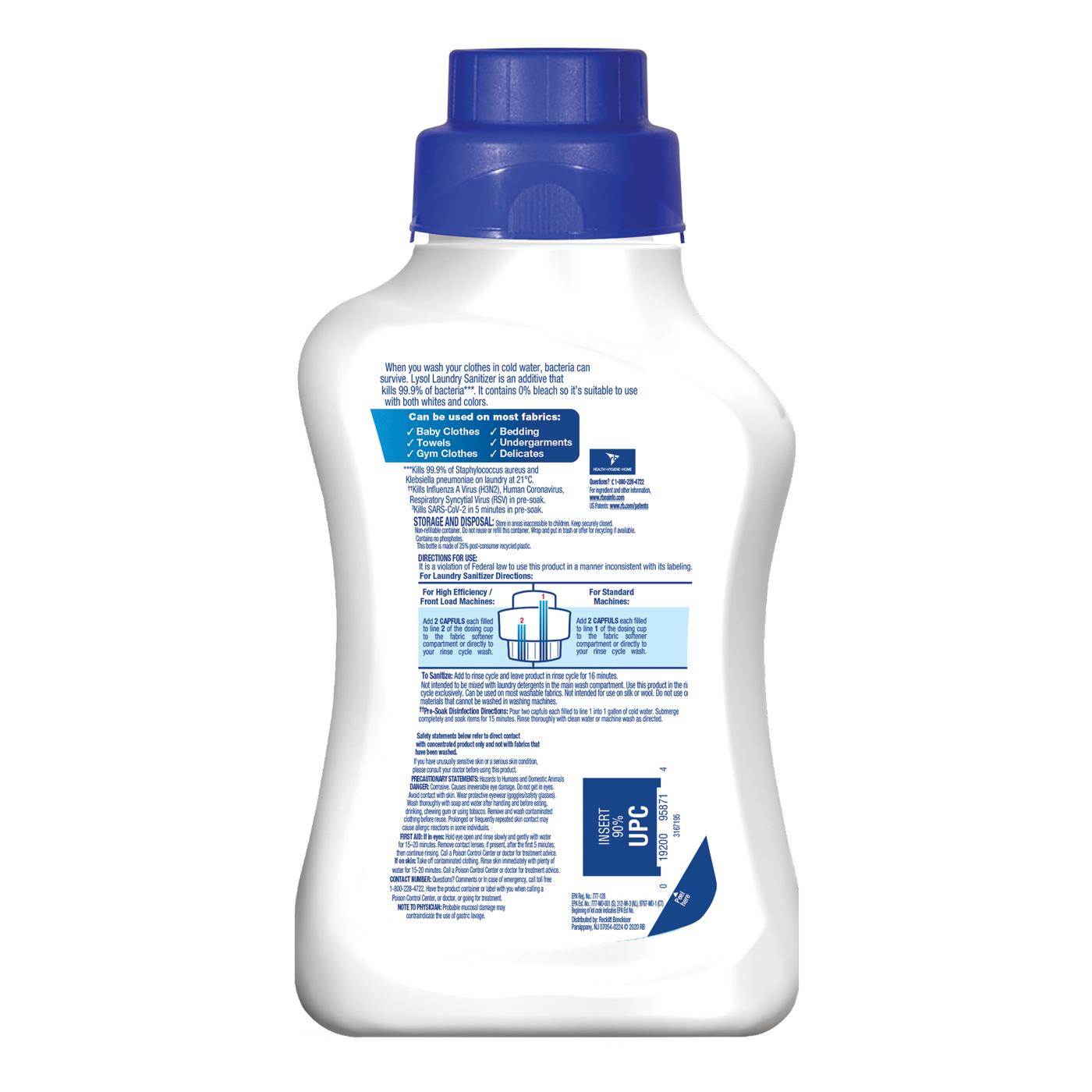 Lysol Laundry Sanitizer - Crisp Linen; image 9 of 10