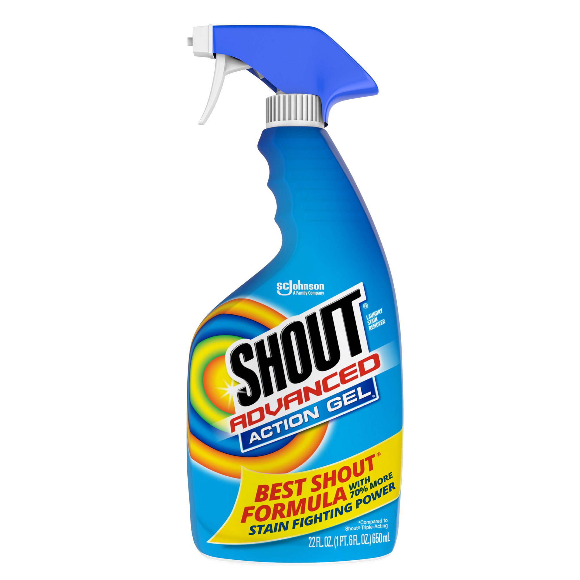 Shout Advanced Action Gel, Laundry Stain Remover (22 fl oz Spray Bottle)  46500723872