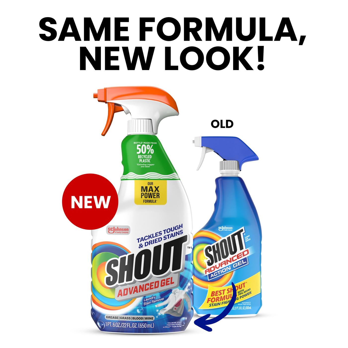 Shout Advanced Acting Gel Laundry Stain Remover; image 2 of 10