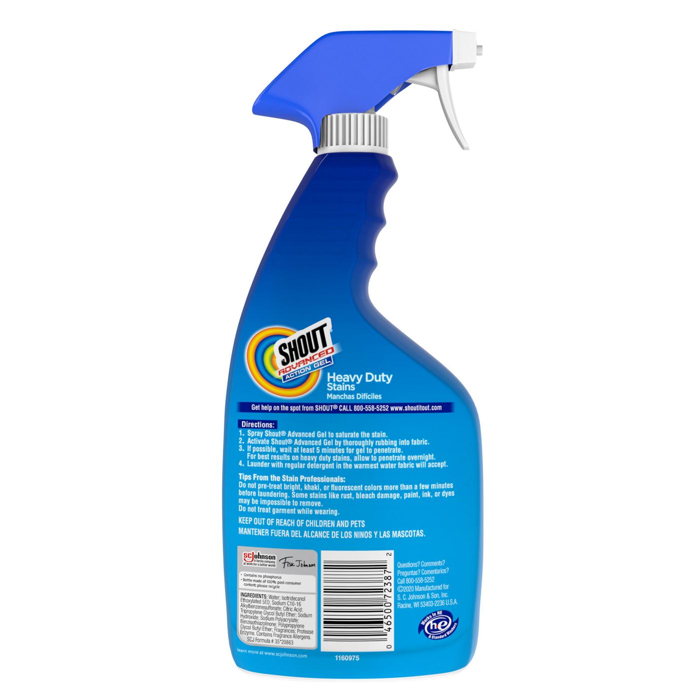 Shout Advanced Acting Gel Laundry Stain Remover; image 3 of 10