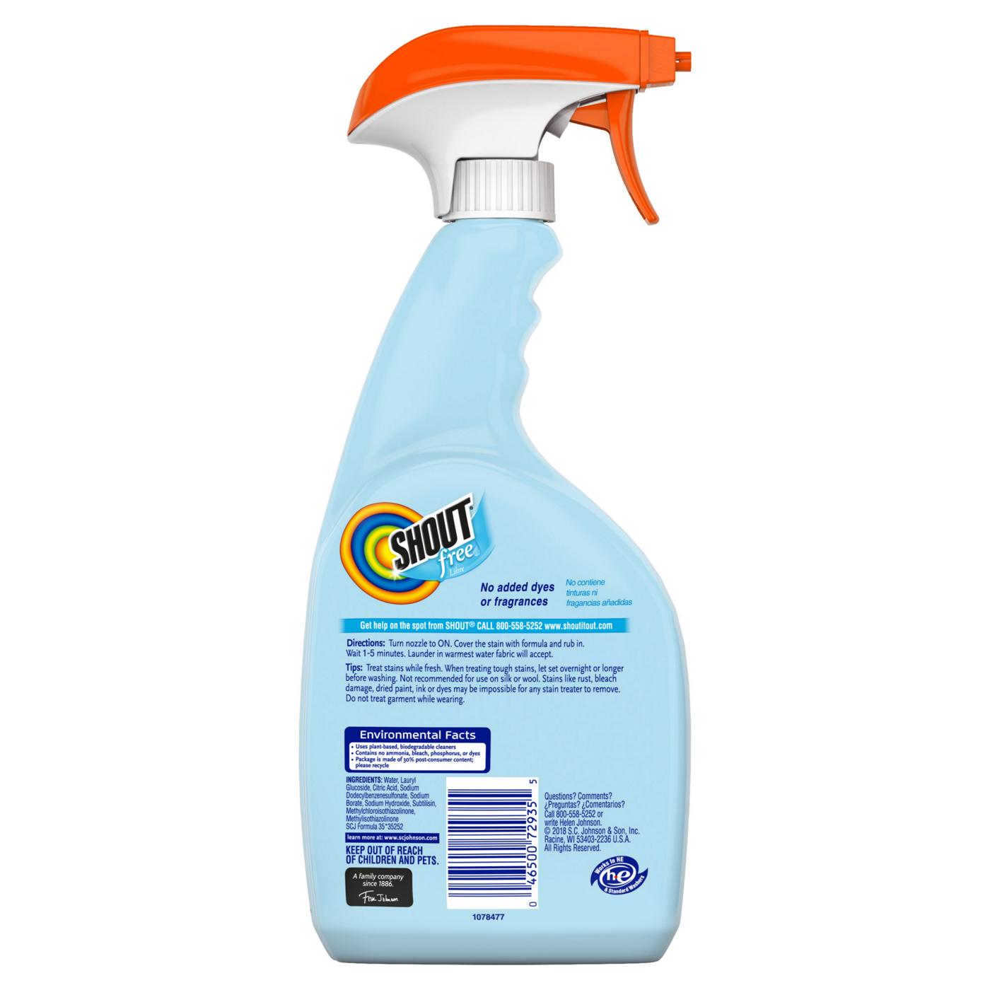 Shout Dye & Fragrance Free Laundry Stain Remover; image 9 of 10