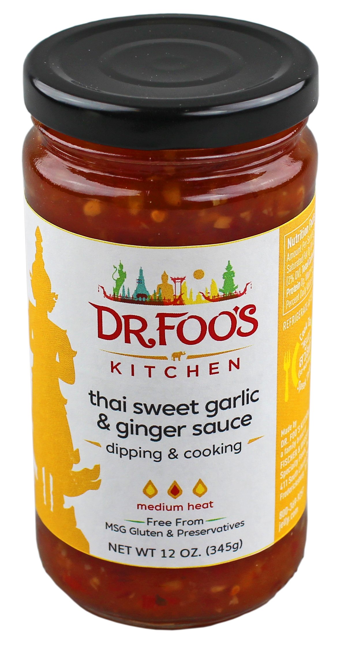 Dr Foo's Kitchen Thai Sweet Garlic Ginger Sauce - Shop Specialty Sauces