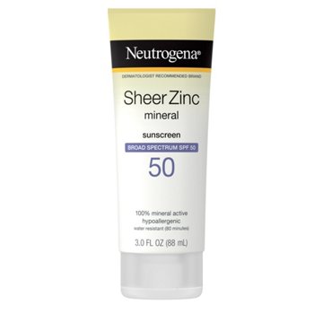 Neutrogena Sheer Zinc Mineral Sunscreen - SPF 50
