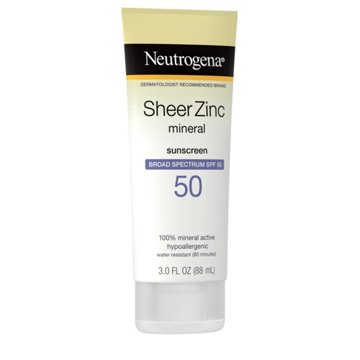 Neutrogena Sheer Zinc Mineral Sunscreen - SPF 50