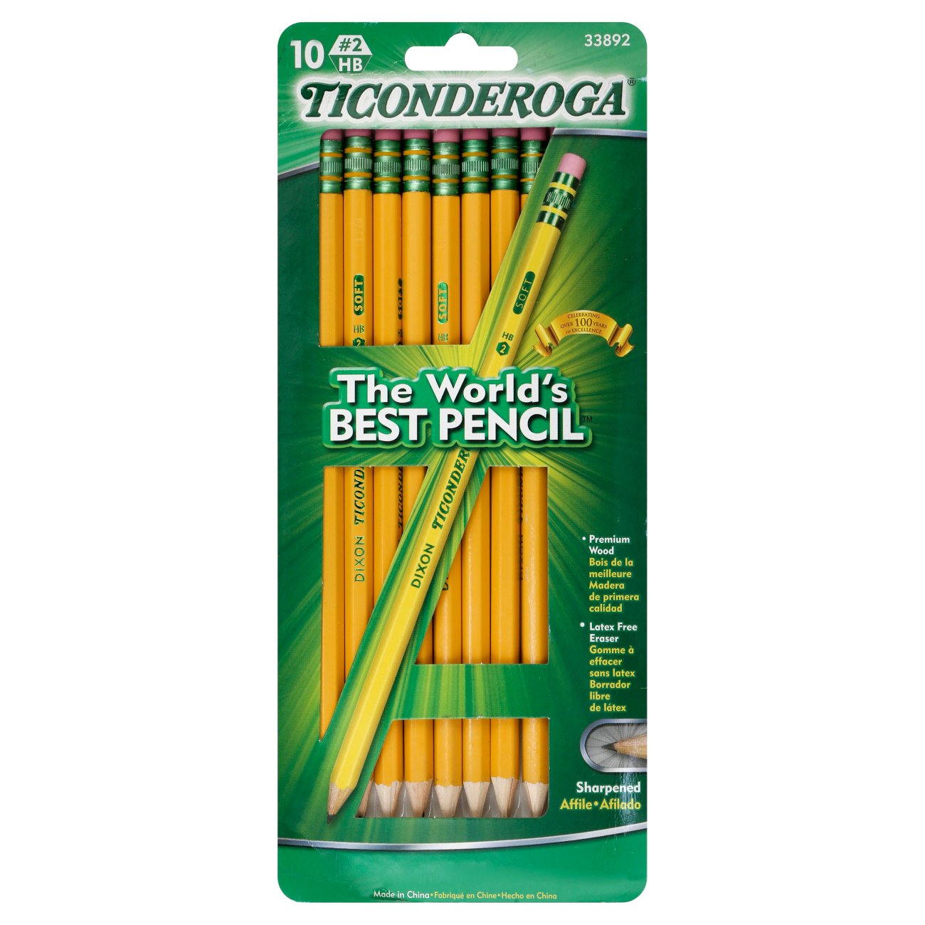 Ticonderoga Yellow Sharpened Pencils Shop Pencils at HEB