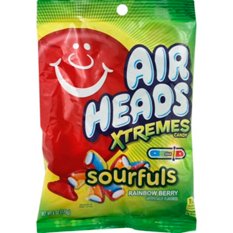 Ari　スクイーズ Airheads Sourfuls Rainbow Berry Xtremes Candy, 6 oz | Joe V's