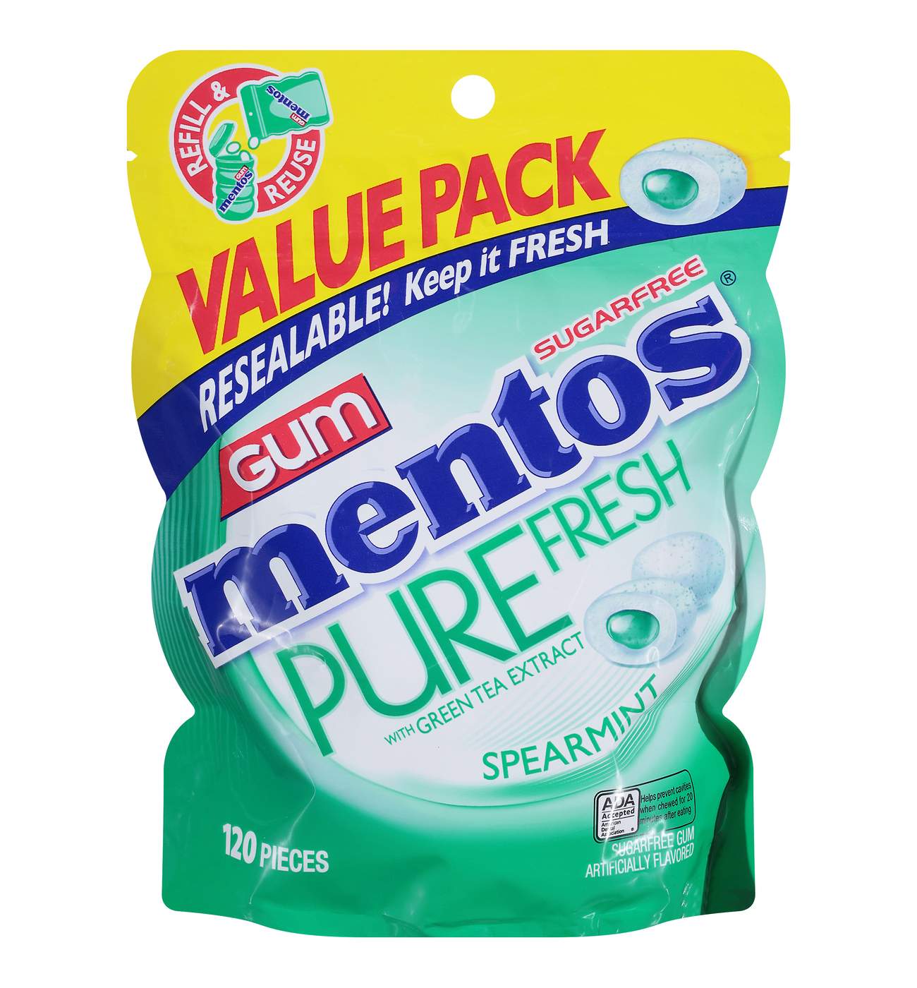 Mentos Spearmint Sugar Free Gum - Value Pack; image 1 of 2