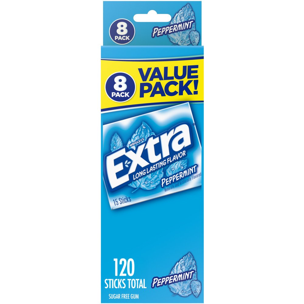 Extra Peppermint Sugar Free Gum Value Pack Shop Gum Mints At H E B