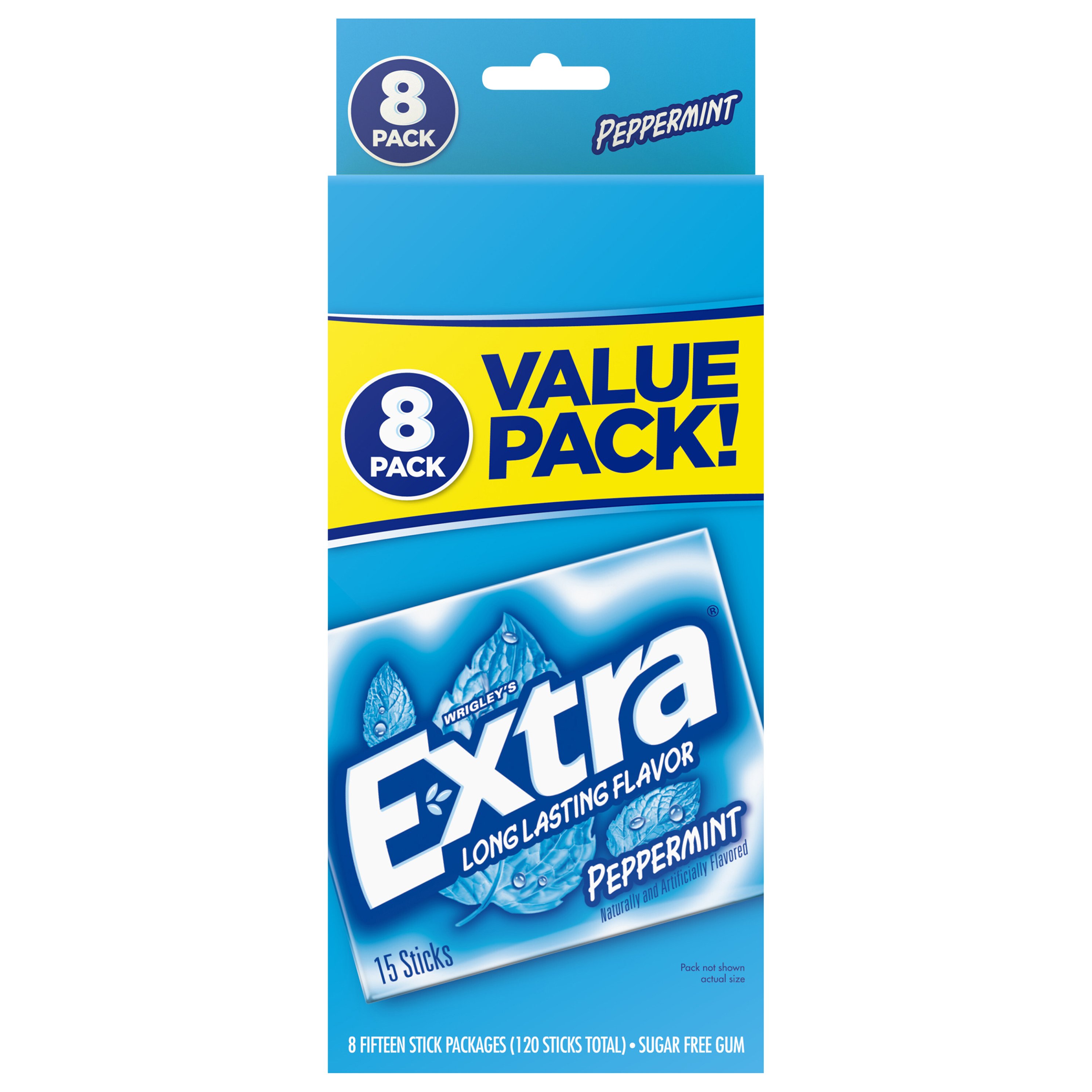 Extra Sugarfree Gum Value Pack Peppermint, 8 Pk Shop Gum & mints at
