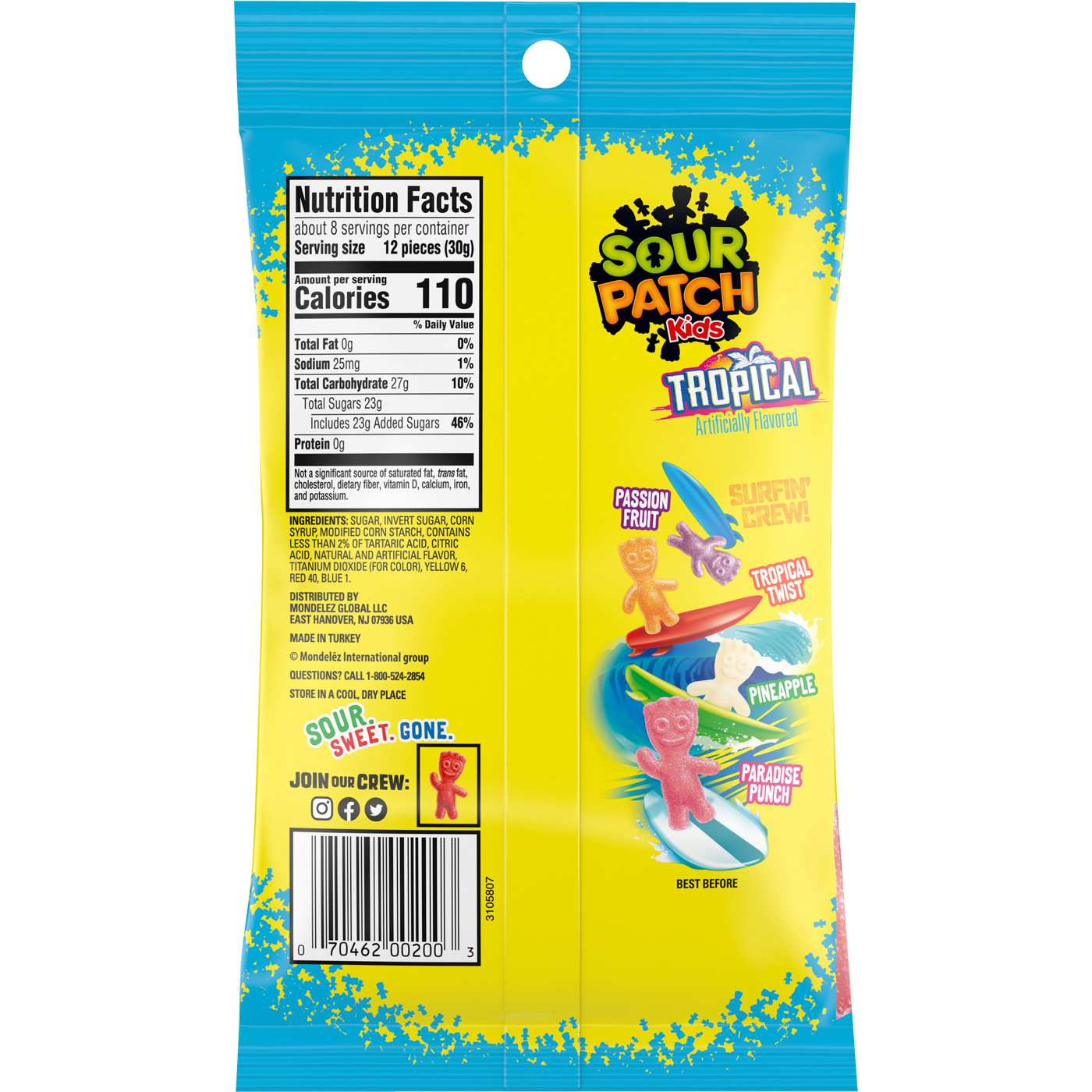 Sour Patch Kids Tropical Soft & Chewy Candy; image 9 of 10