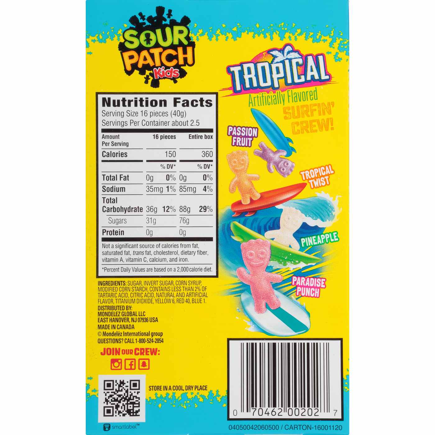 Sour Patch Kids Tropical Soft & Chewy Candy; image 2 of 10