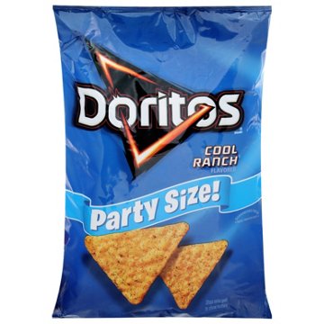 Doritos Cool Ranch Tortilla Chips - Party Size, 14.5 oz
