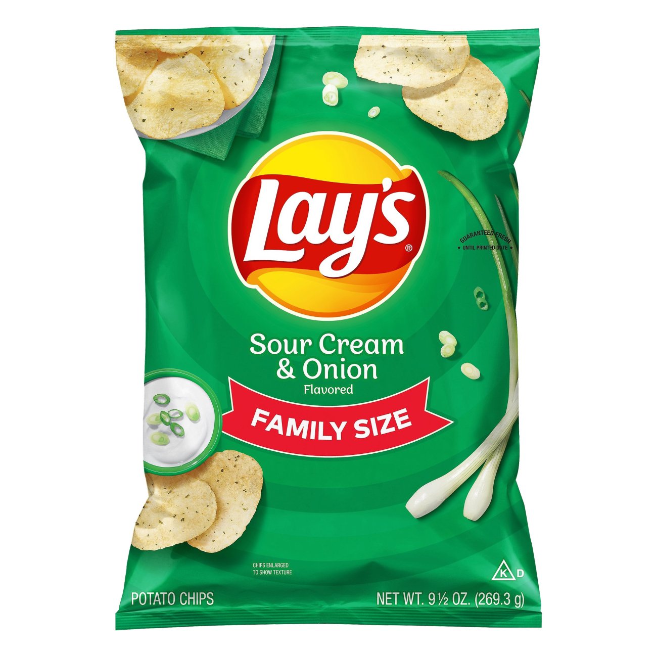 Lay's Sour Cream & Onion Potato Chips Family Size Shop Chips at HEB