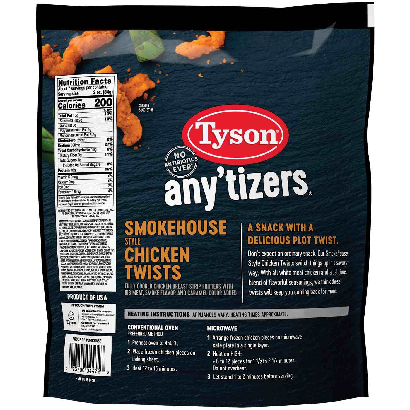 Tyson Any'tizers Smokehouse Chicken Twists; image 2 of 2