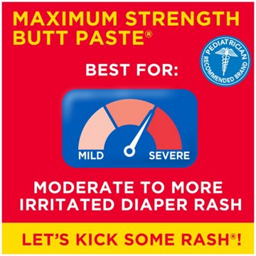 Boudreaux's Butt Paste Diaper Rash Cream Ointment, 4 oz