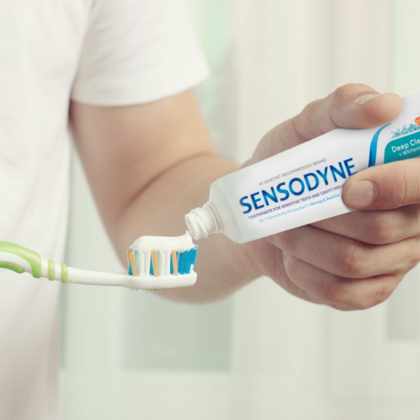 Sensodyne Sensitive Toothpaste - Deep Clean + Whitening; image 2 of 8