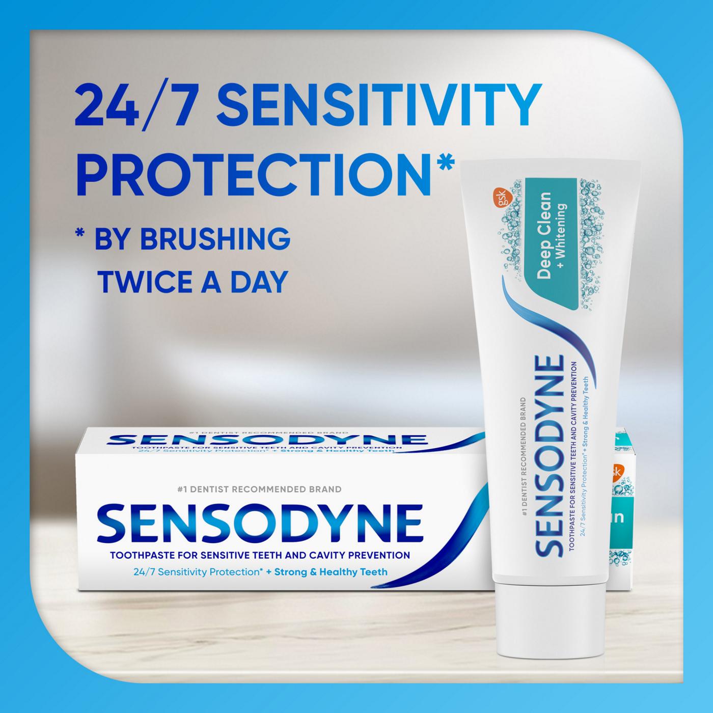 Sensodyne Sensitive Toothpaste - Deep Clean + Whitening; image 4 of 8