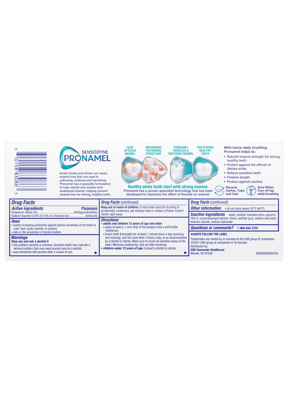 Sensodyne Pronamel Fresh Breath Toothpaste - Fresh Wave, 2 Pk; image 3 of 10