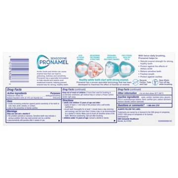 Sensodyne Pronamel Fresh Breath Enamel Toothpaste for Sensitive Teeth and Cavity Protection, Fresh Wave