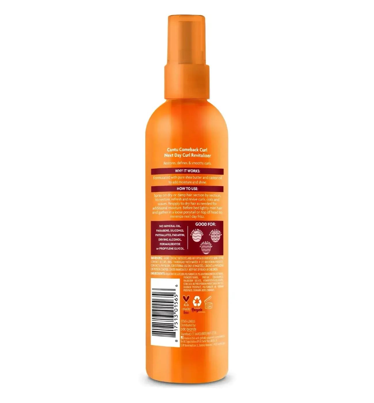 Cantu Shea Butter Comeback Curl Next Day Curl Revitalizer 12OZ; image 5 of 6