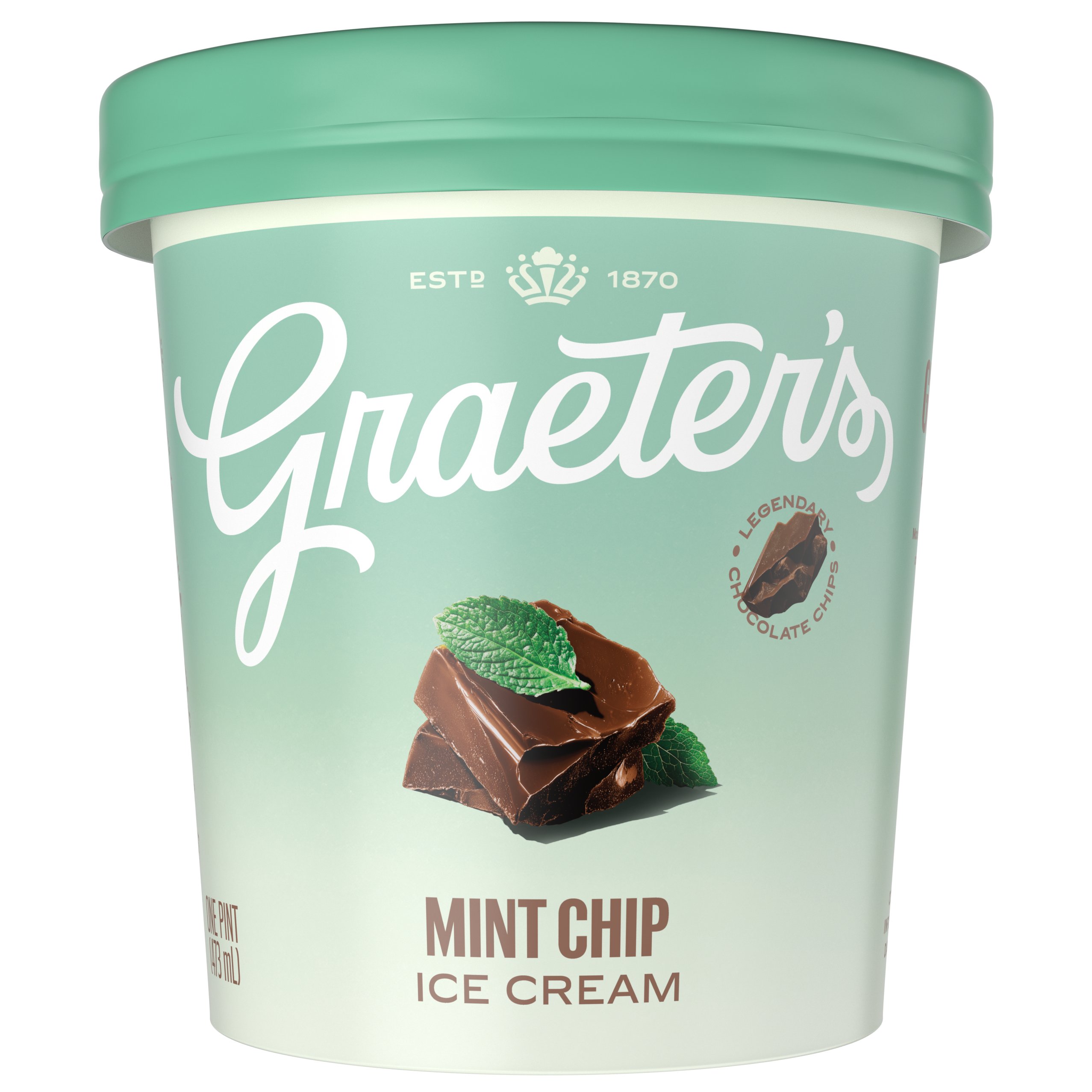 Graeter's Mint Chocolate Chip Ice Cream, 1 pt | Central Market