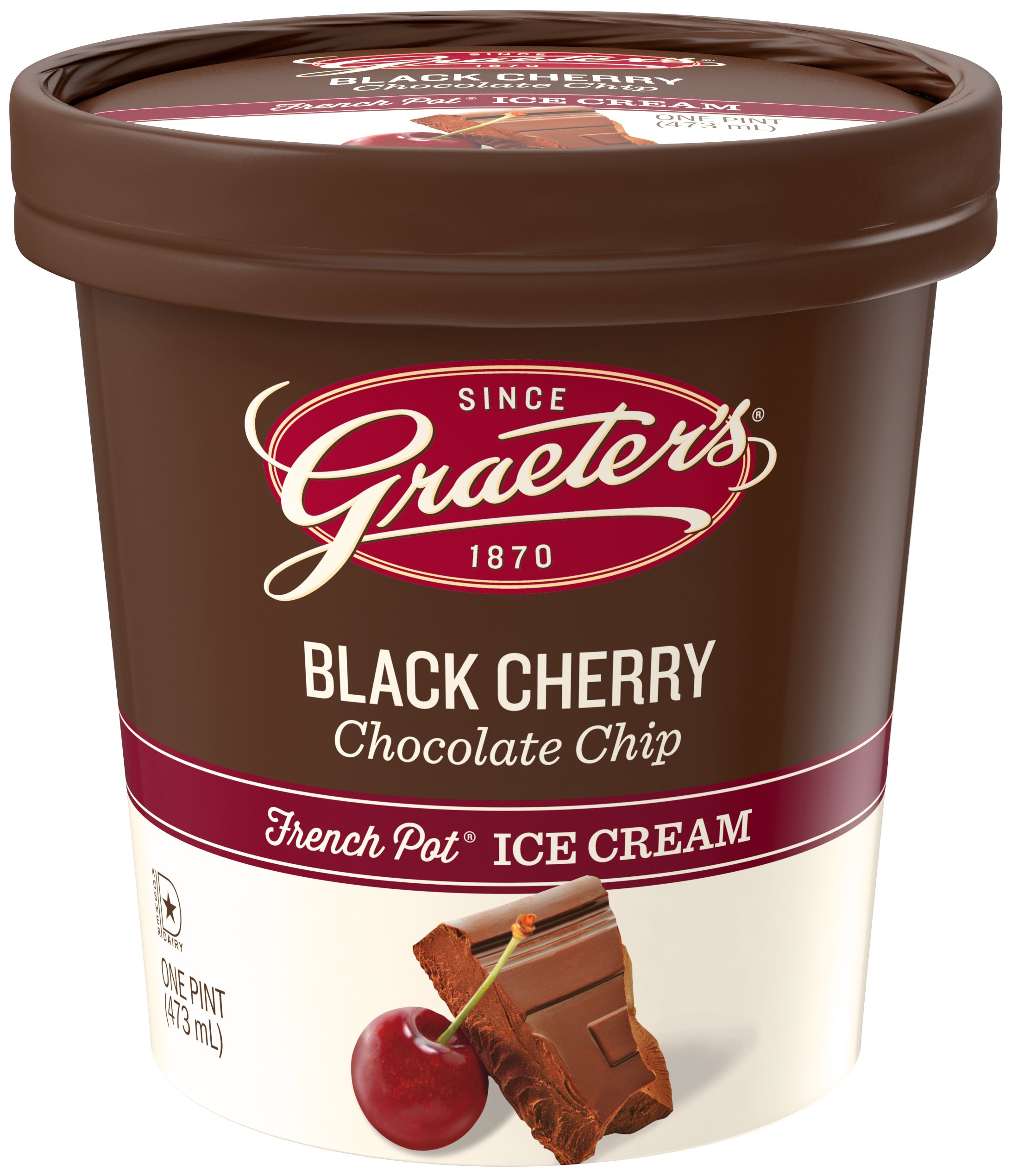 Graeters Black Cherry Chocolate Chip Ice Cream Shop Ice Cream At H E B 0200