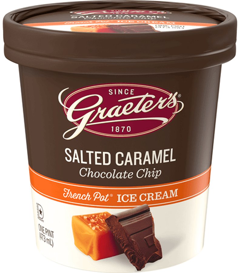 Graeter's Salted Caramel Chocolate Chip Ice Cream Shop Ice Cream at HEB