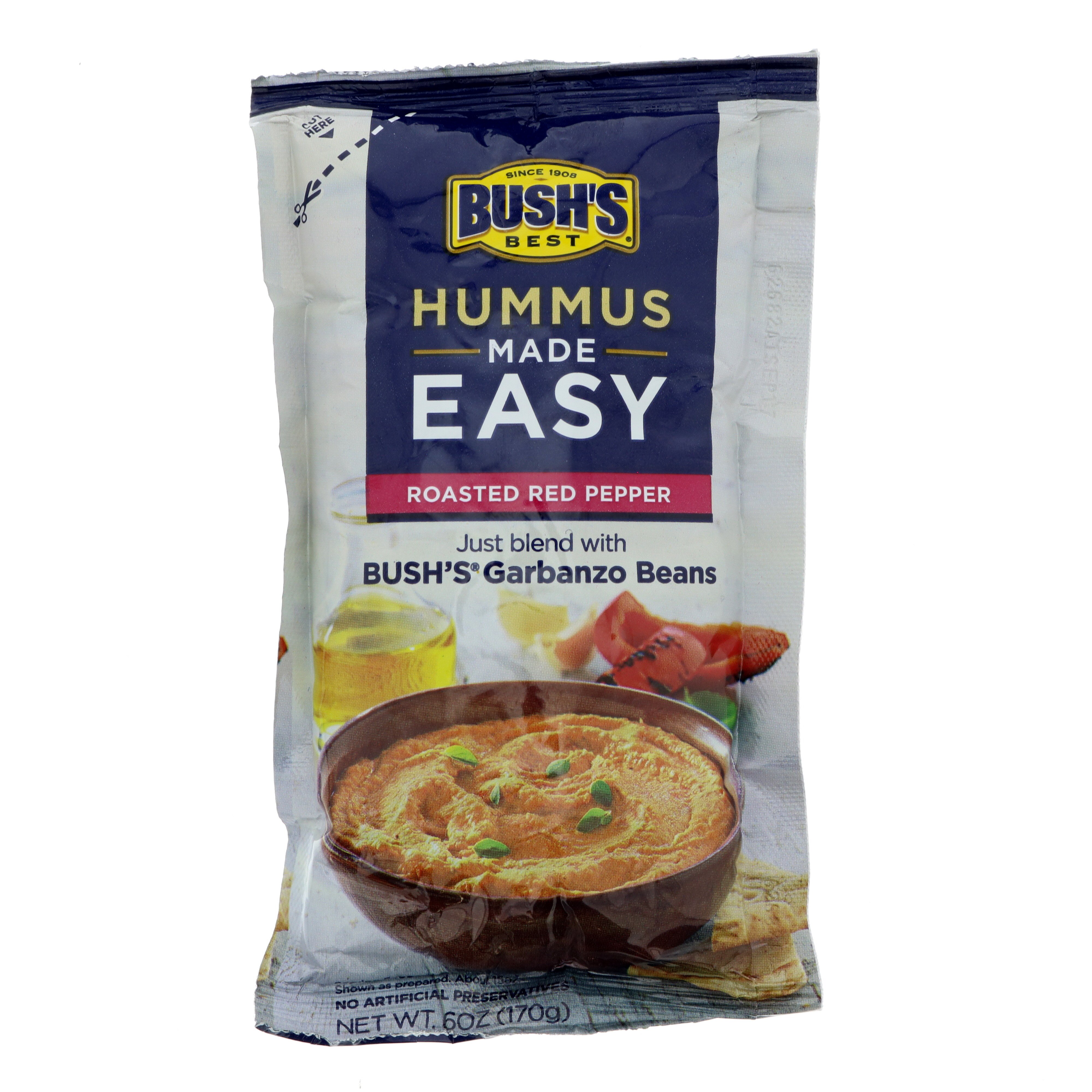 Bush's Best Hummus Made Easy Roasted Red Pepper Shop Salsa & Dip at HEB