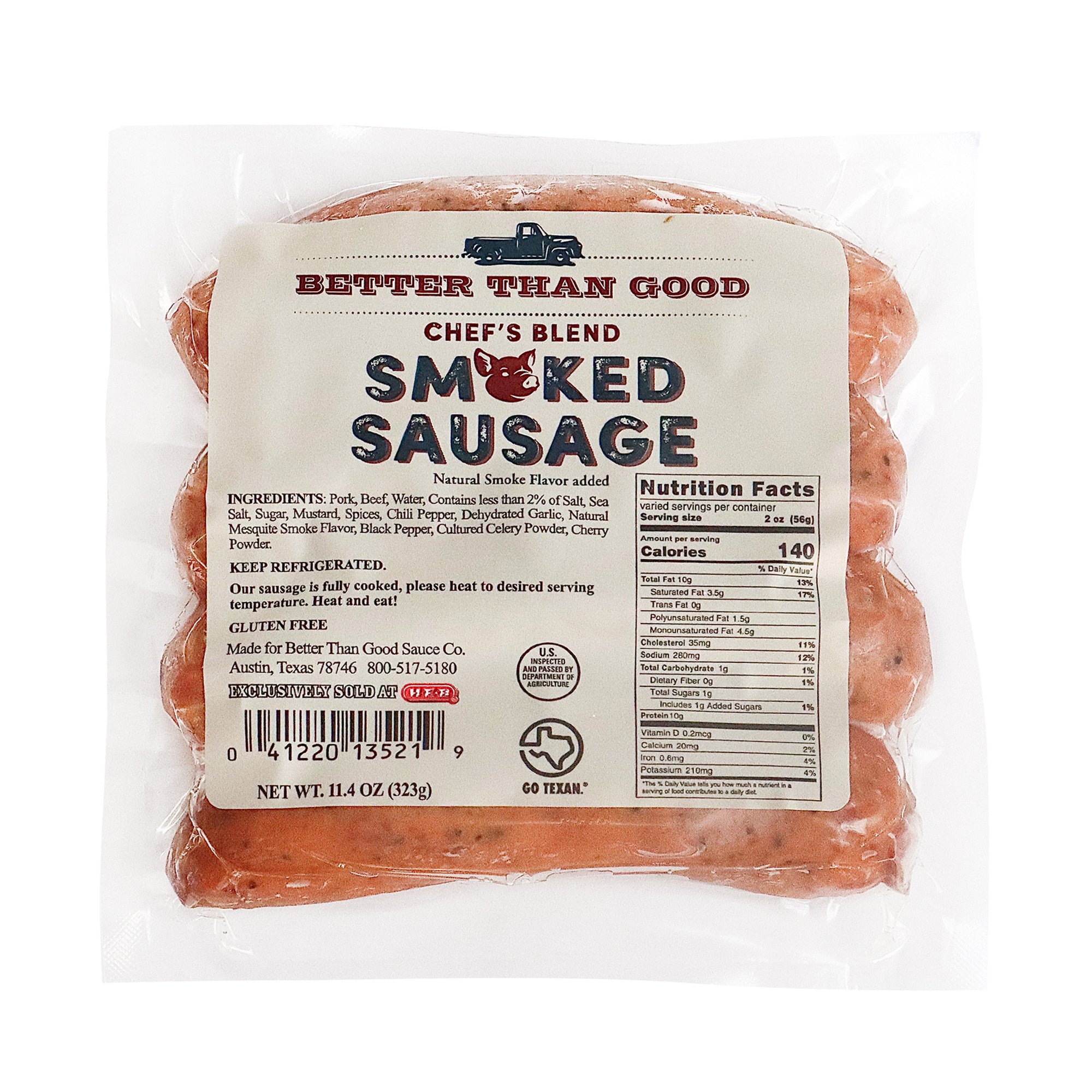 Better Than Good Pork & Beef Smoked Sausage Links