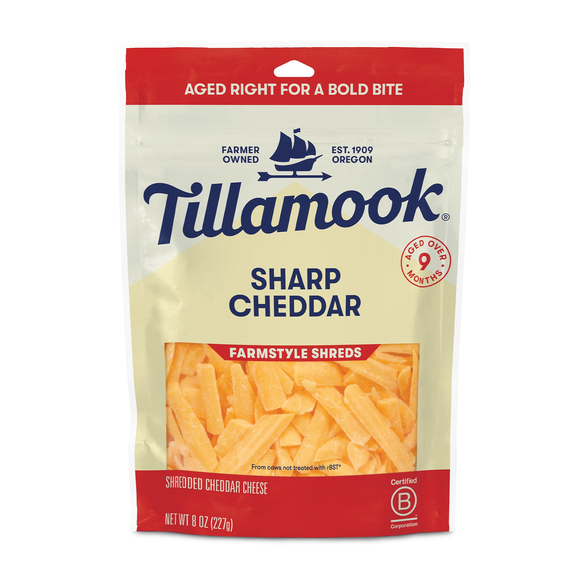 Tillamook Sharp Cheddar Cheese, Thick Shredded - Shop Cheese At H-E-B