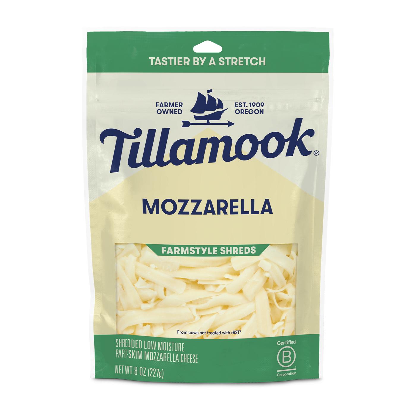 Tillamook Mozzarella Shredded Cheese, Thick Cut; image 1 of 5