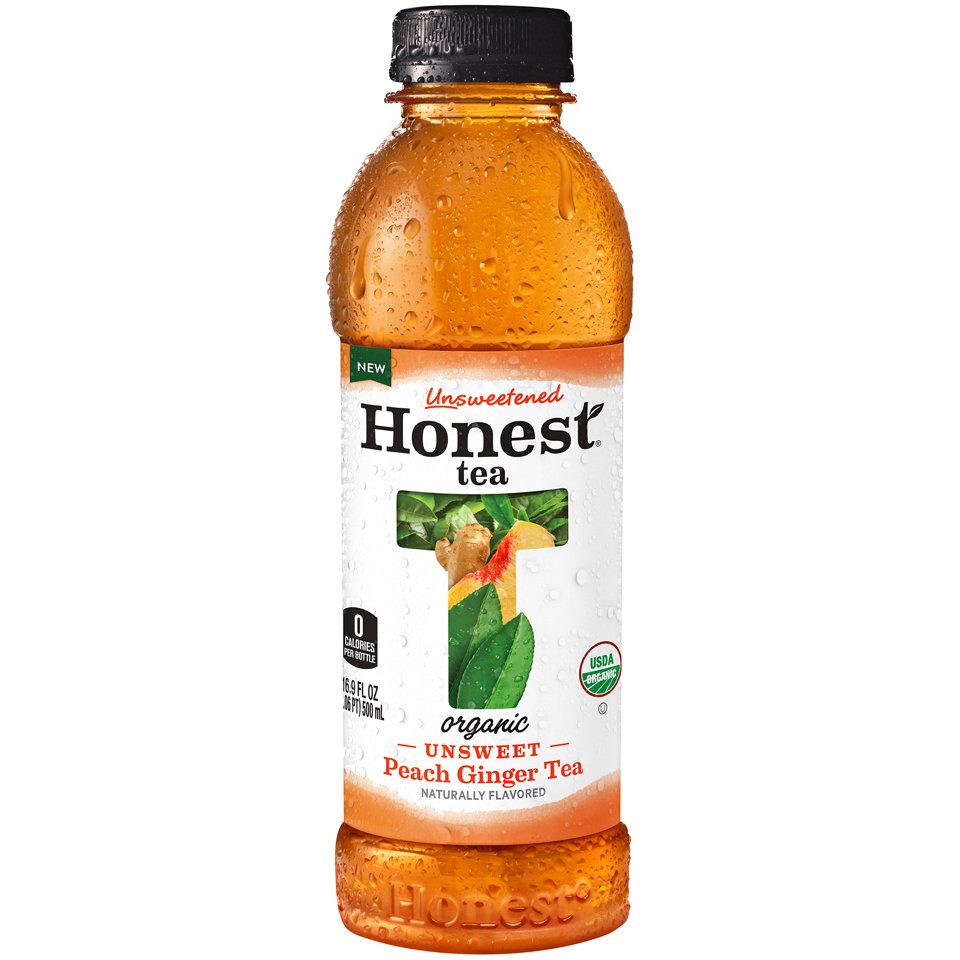 Honest Tea Unsweetened Organic Peach Ginger Tea Shop Tea at HEB