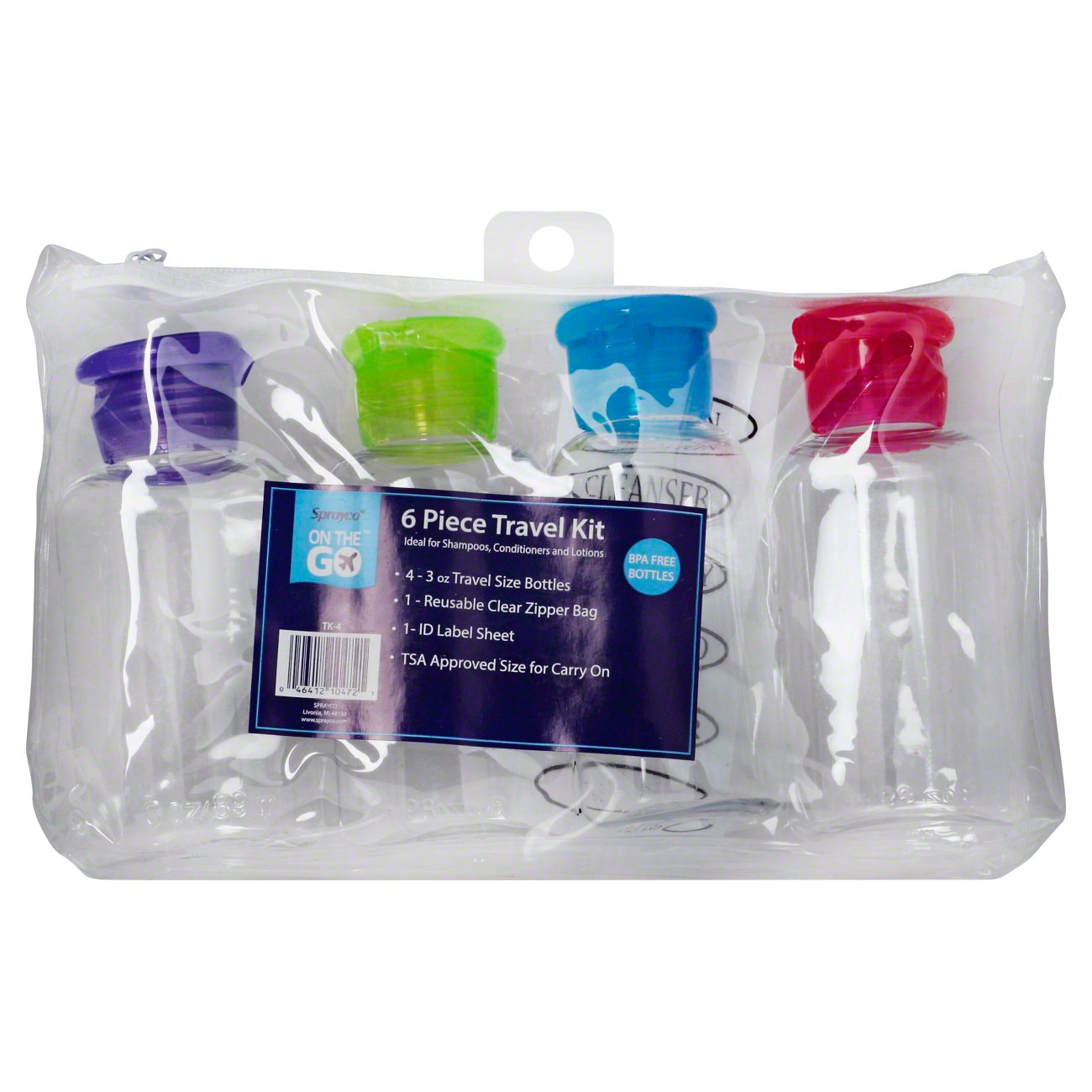 Sprayco Sprayco 6 Piece Travel Kit - Shop Travel Accessories at H-E-B