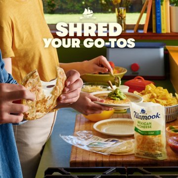 Tillamook Mexican 4 Cheese Shredded Cheese Blend, Thick Cut, 8 oz