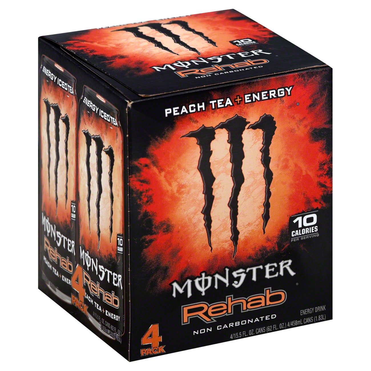 Monster Rehab Peach Tea & Energy Drink 15.5 oz Cans Shop Sports
