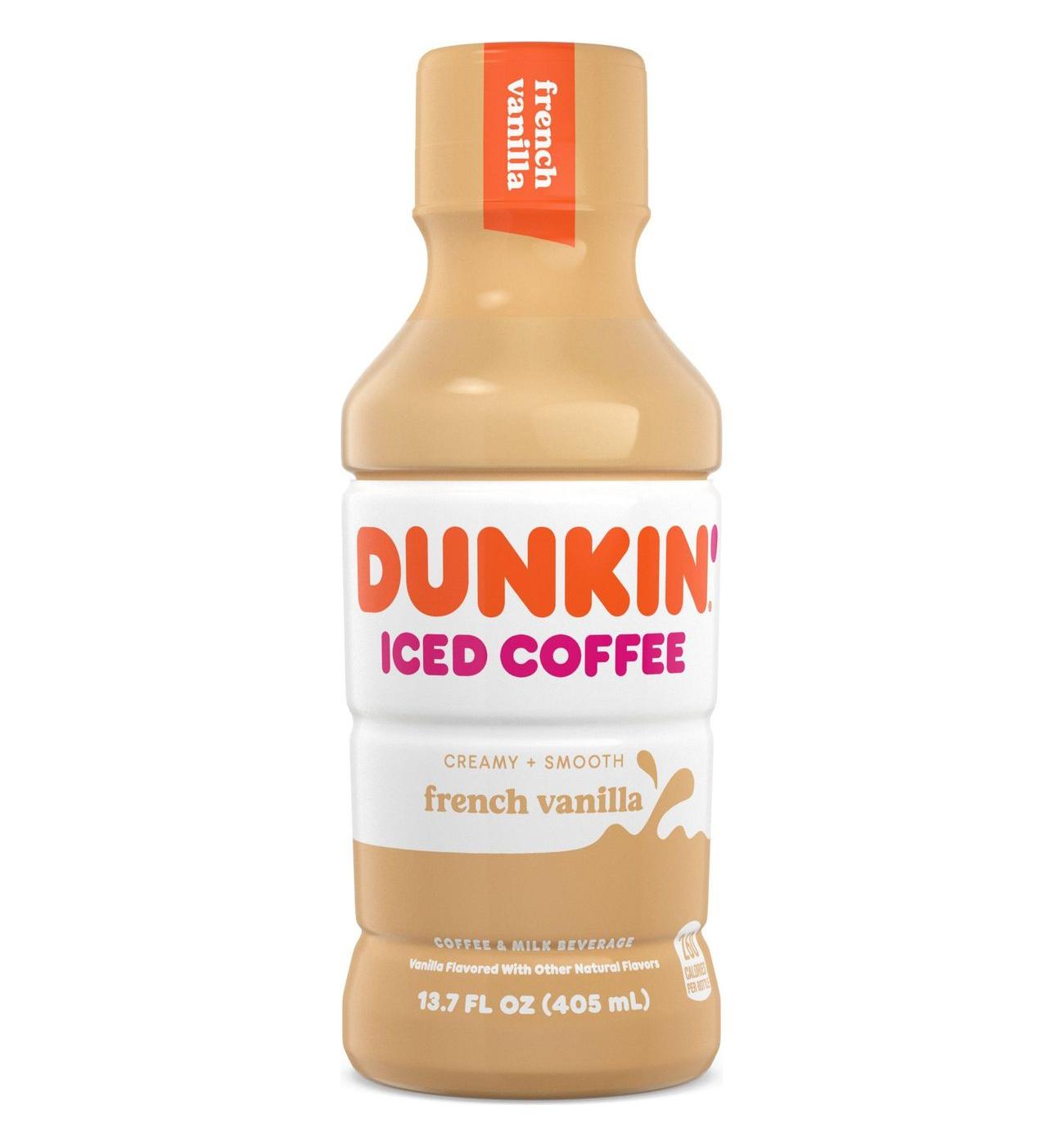 Dunkin' French Vanilla Iced Coffee Bottle; image 1 of 7