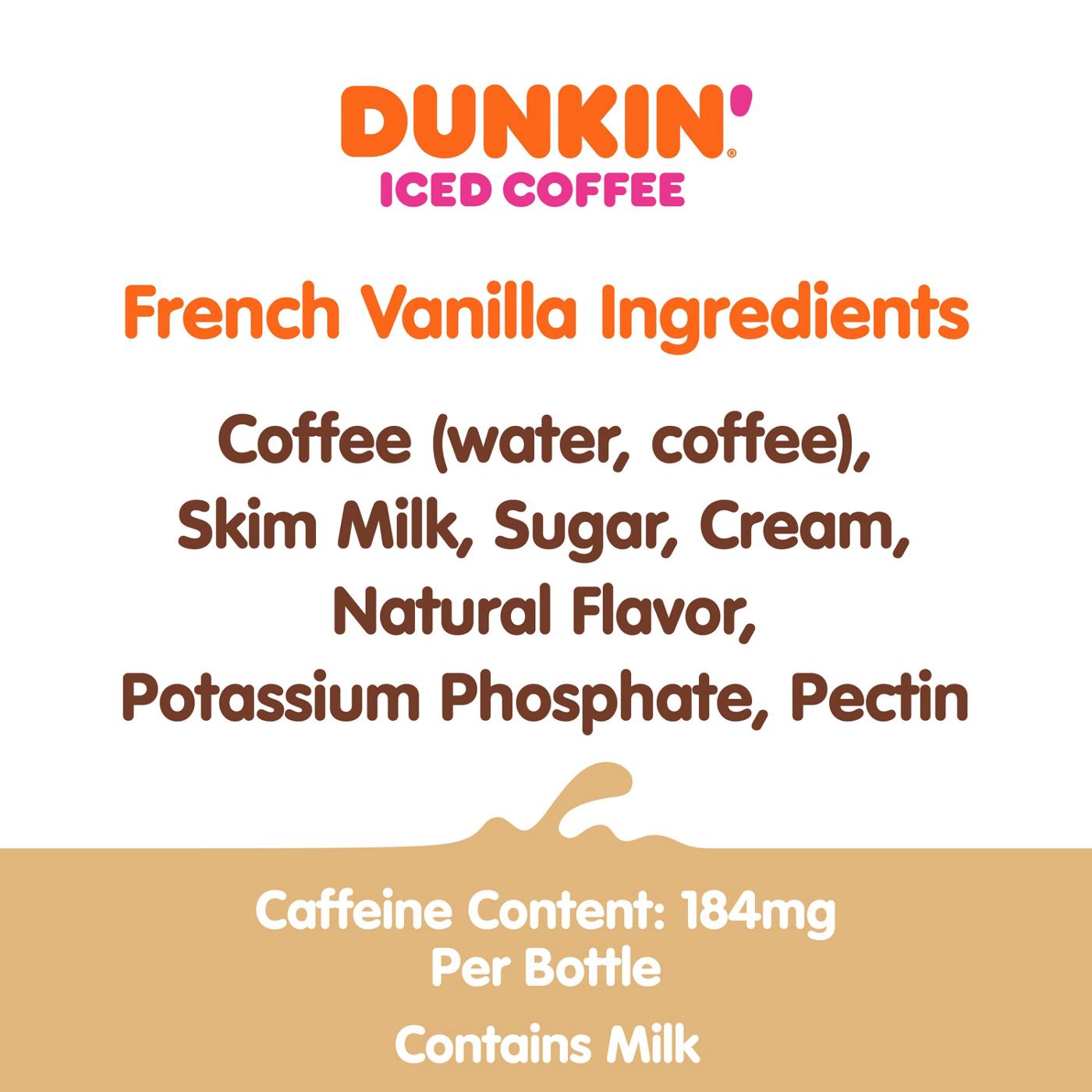 Dunkin' French Vanilla Iced Coffee Bottle; image 5 of 7